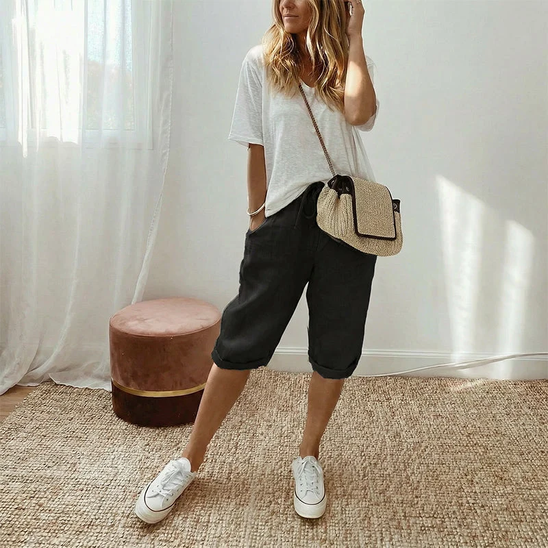 LUISE / LÄSSIGE CAPRIHOSE