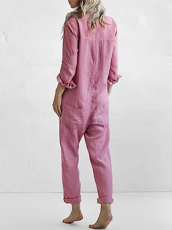 Anna | Lockerer Leinen-Overall Damen stilvoll für Sommer