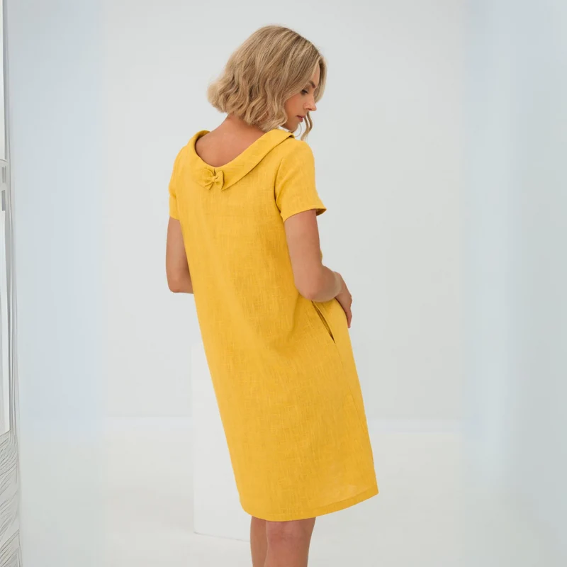 Laura | Luftiges Damen Leinenkleid sommerlich elegant