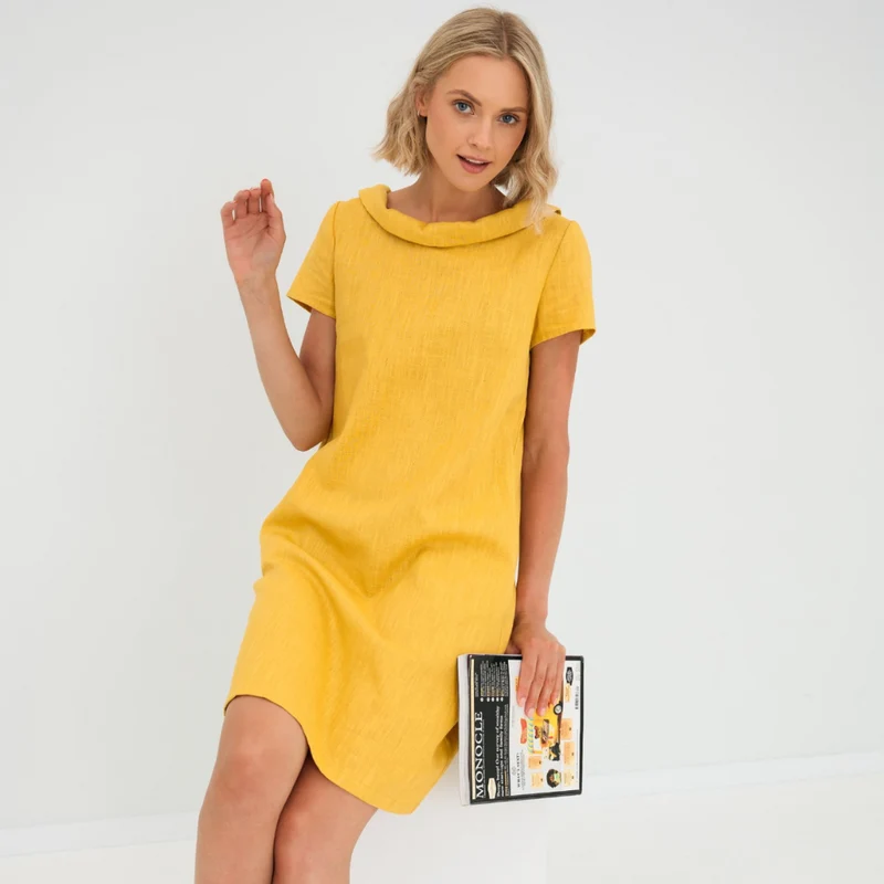 Laura | Luftiges Damen Leinenkleid sommerlich elegant