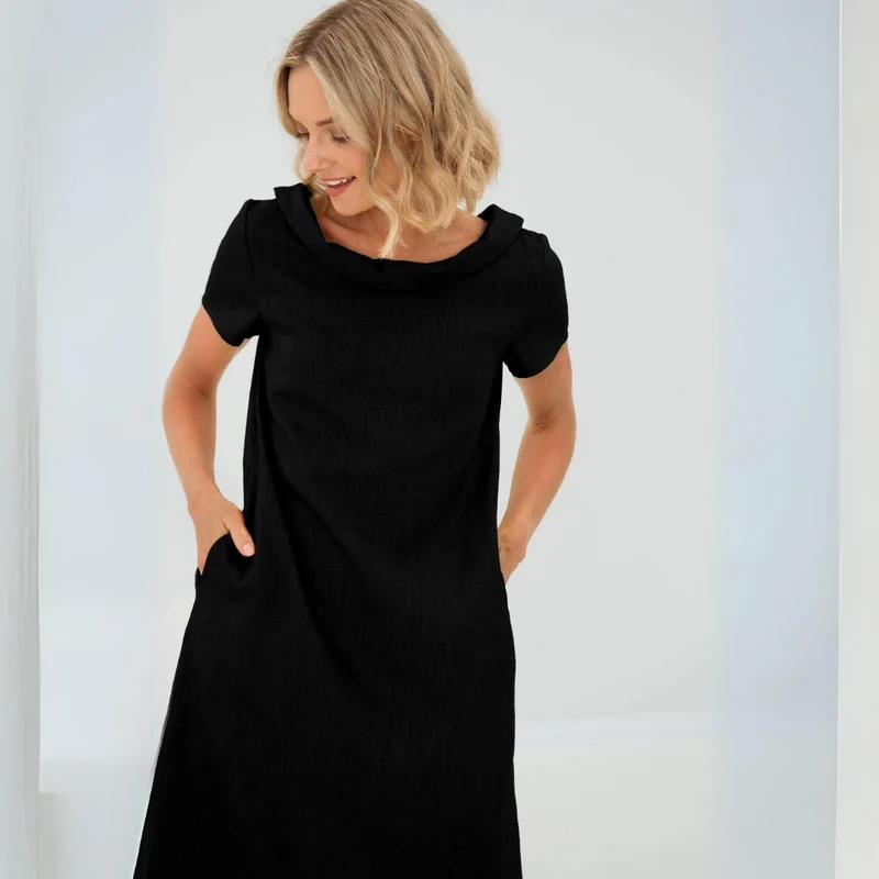 Laura | Luftiges Damen Leinenkleid sommerlich elegant