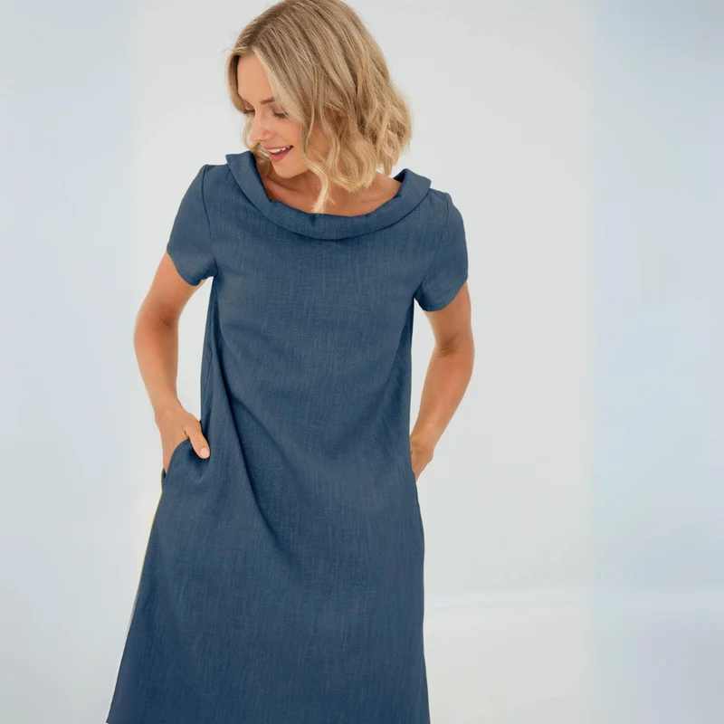 Laura | Luftiges Damen Leinenkleid sommerlich elegant