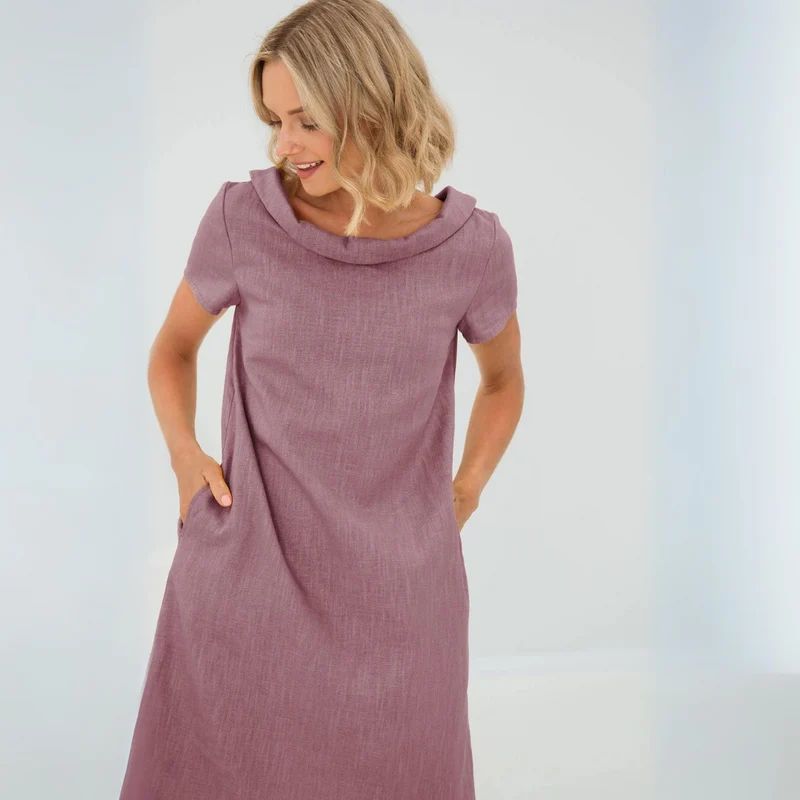 Laura | Luftiges Damen Leinenkleid sommerlich elegant
