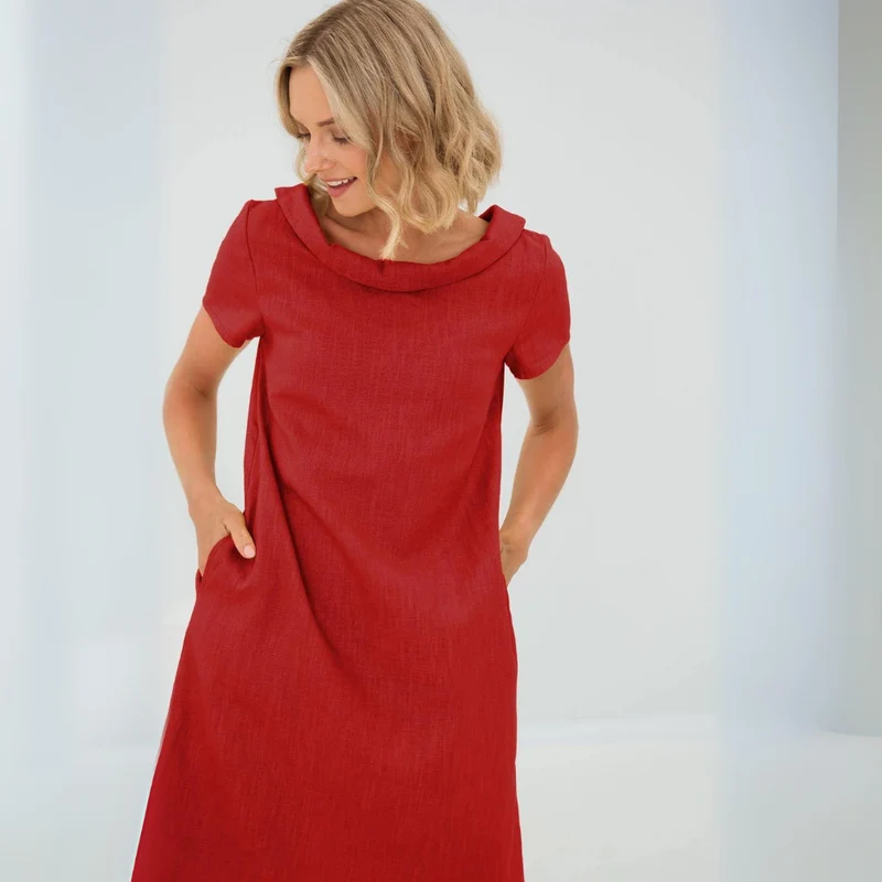 Laura | Luftiges Damen Leinenkleid sommerlich elegant