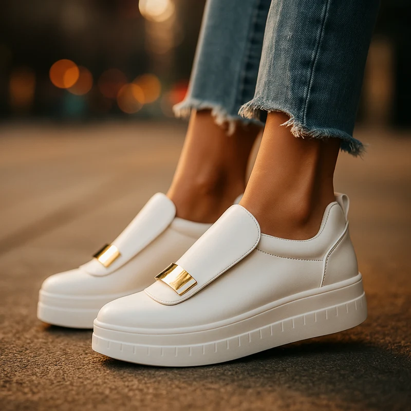 Sofia | Stilvolle Plateau-Loafer modern