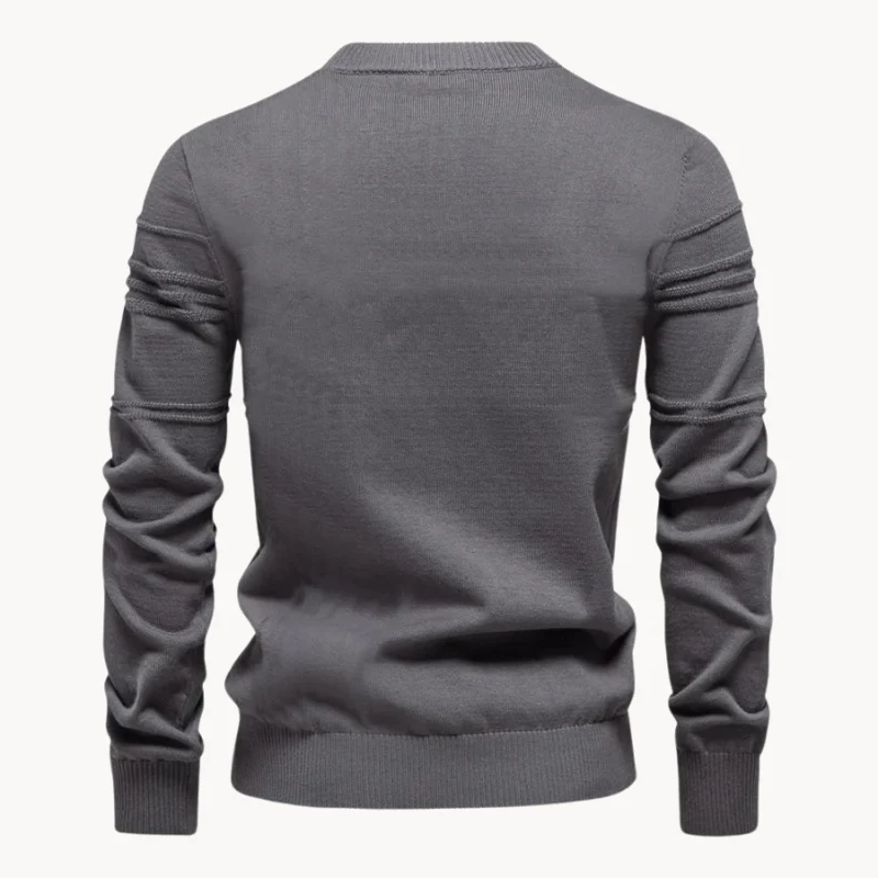 LEANDRO | ELEGANTER HERRENPULLOVER MIT KAROMUSTER