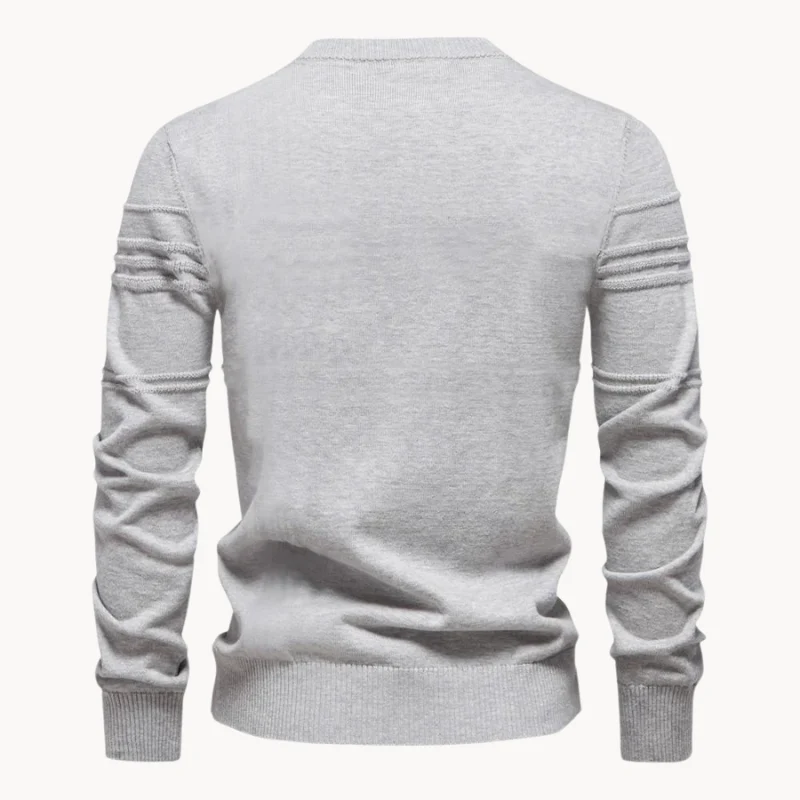 LEANDRO | ELEGANTER HERRENPULLOVER MIT KAROMUSTER