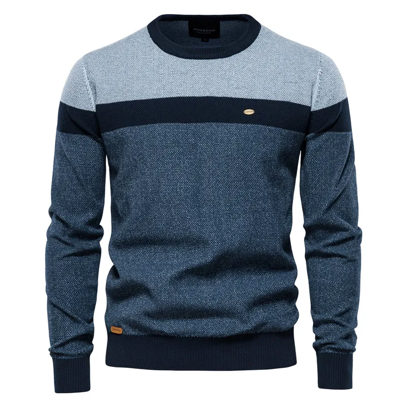 ALBERTO | HERRENPULLOVER MIT RUNDHALSAUSSCHNITT