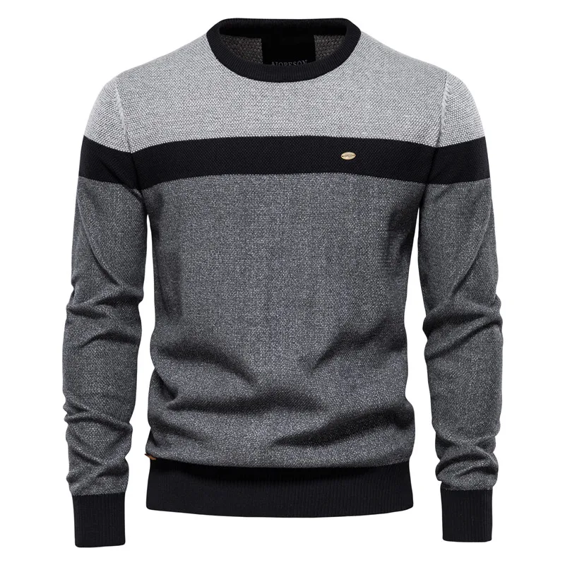 ALBERTO | HERRENPULLOVER MIT RUNDHALSAUSSCHNITT