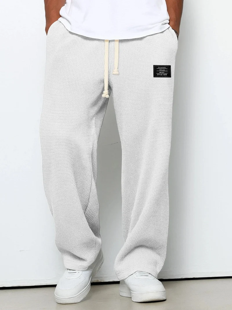 LISANDRO | WEITE HOSE MIT WABENSTRUKTUR