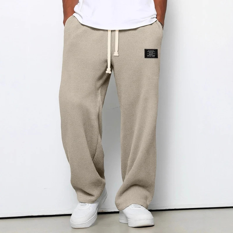 LISANDRO | WEITE HOSE MIT WABENSTRUKTUR