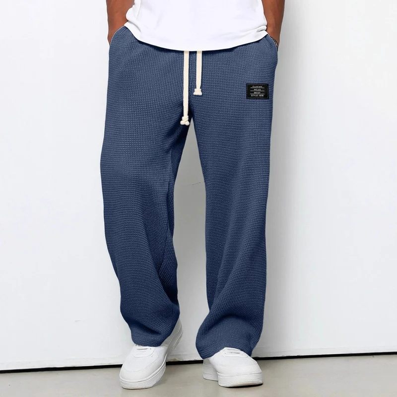 LISANDRO | WEITE HOSE MIT WABENSTRUKTUR