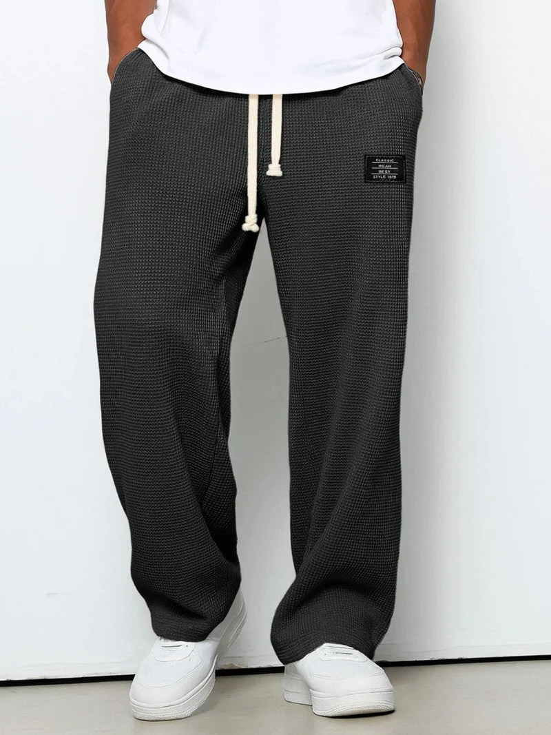 LISANDRO | WEITE HOSE MIT WABENSTRUKTUR
