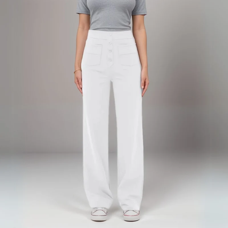 Nina | Elastische Hose mit hoher Taille