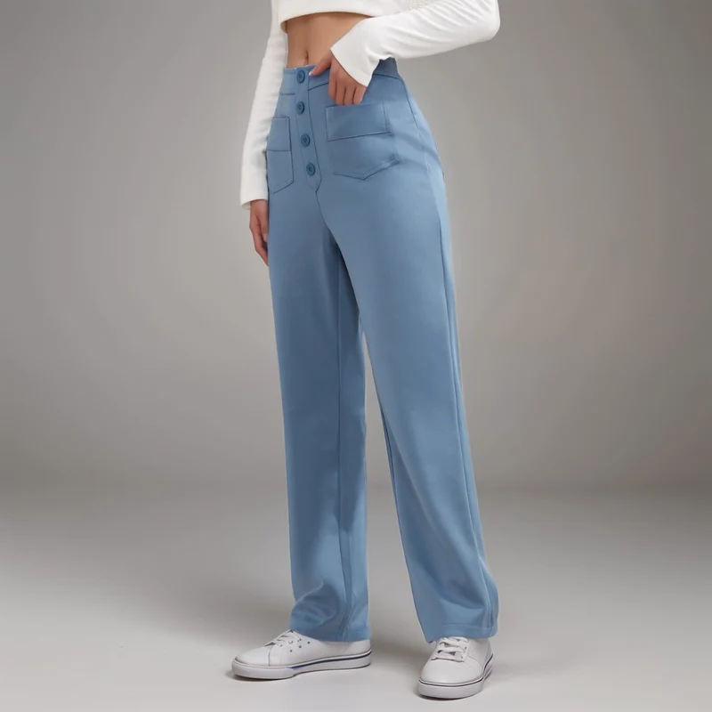 Nina | Elastische Hose mit hoher Taille