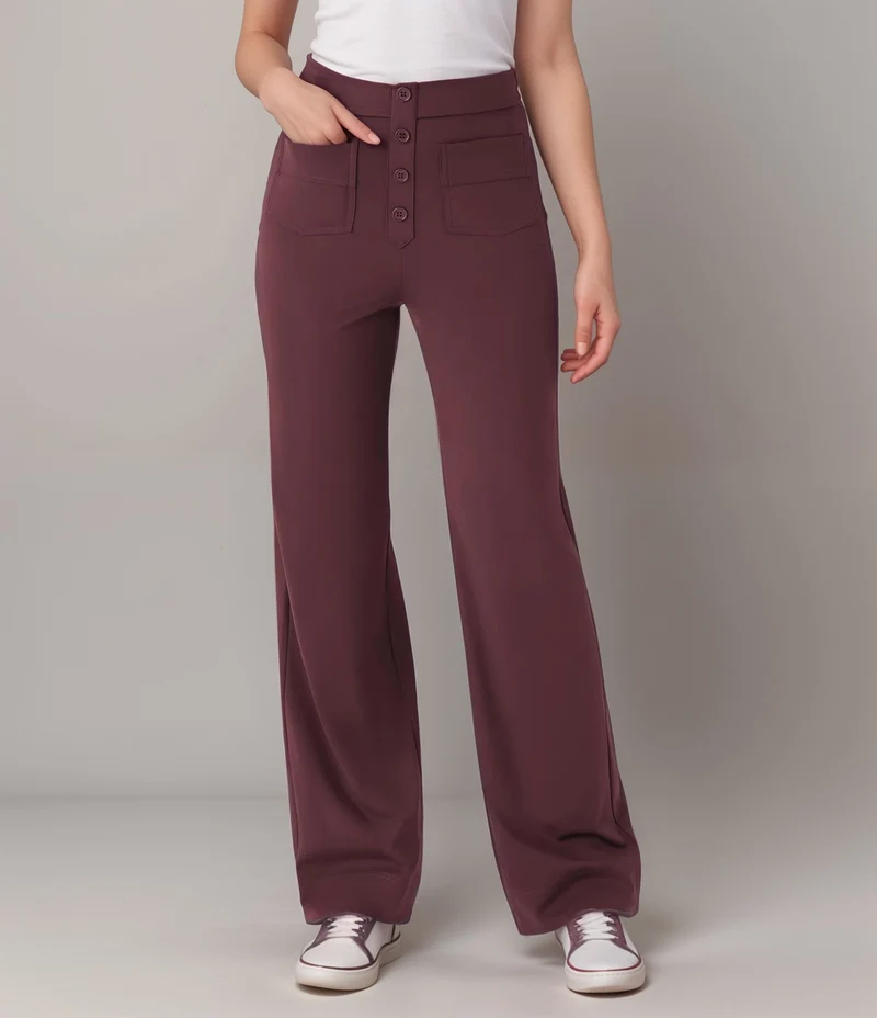 Nina | Elastische Hose mit hoher Taille