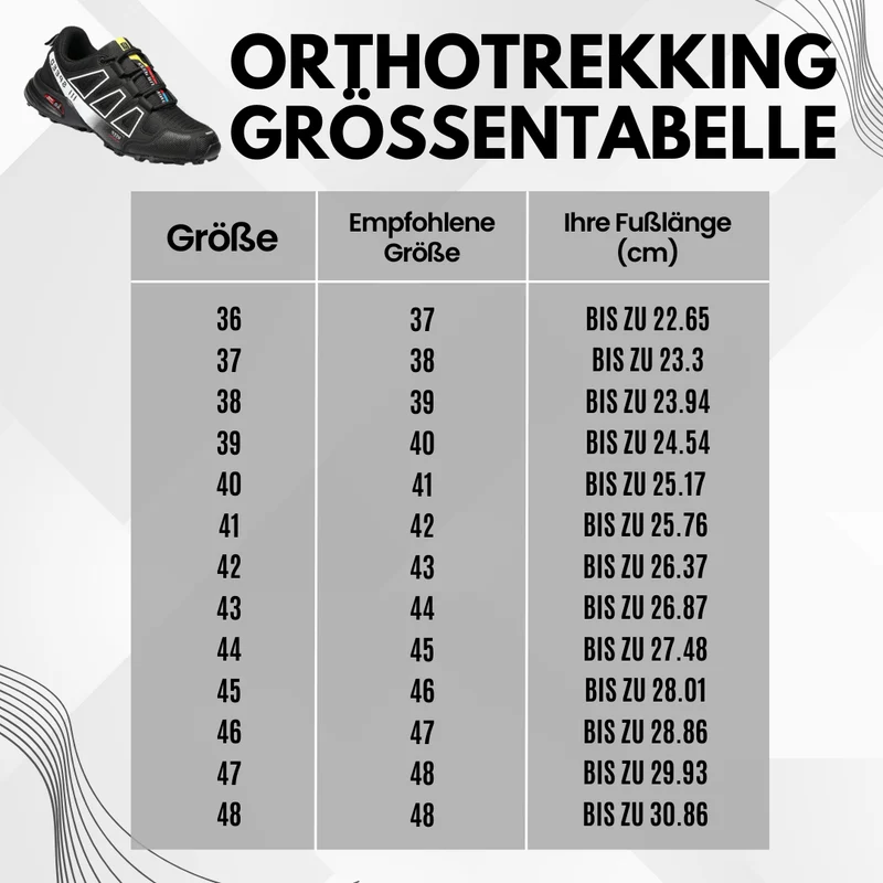 ERGONOMISCHER SCHMERZLINDERNDER TREKKING- U.- WANDERSCHUH