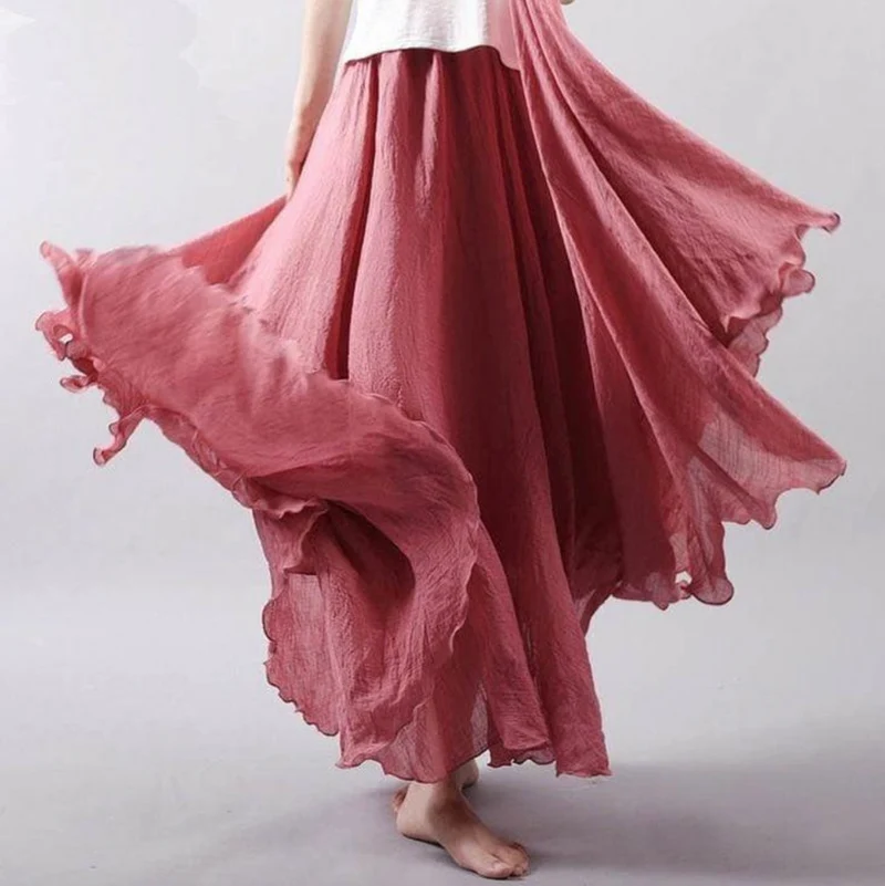 Lena | Luftiger Leinenrock Damen für sommerliche Outfits