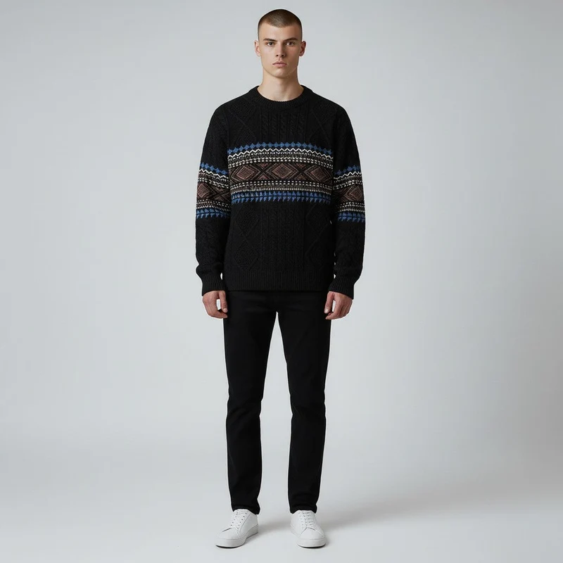 Elena | Stylischer Herren-Strickpullover nordisch & warm