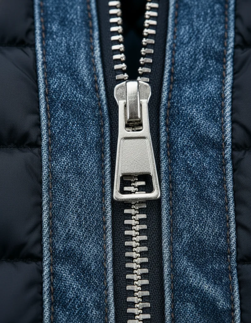 JOHAN | HYBRID-STEPPJACKE AUS DENIM