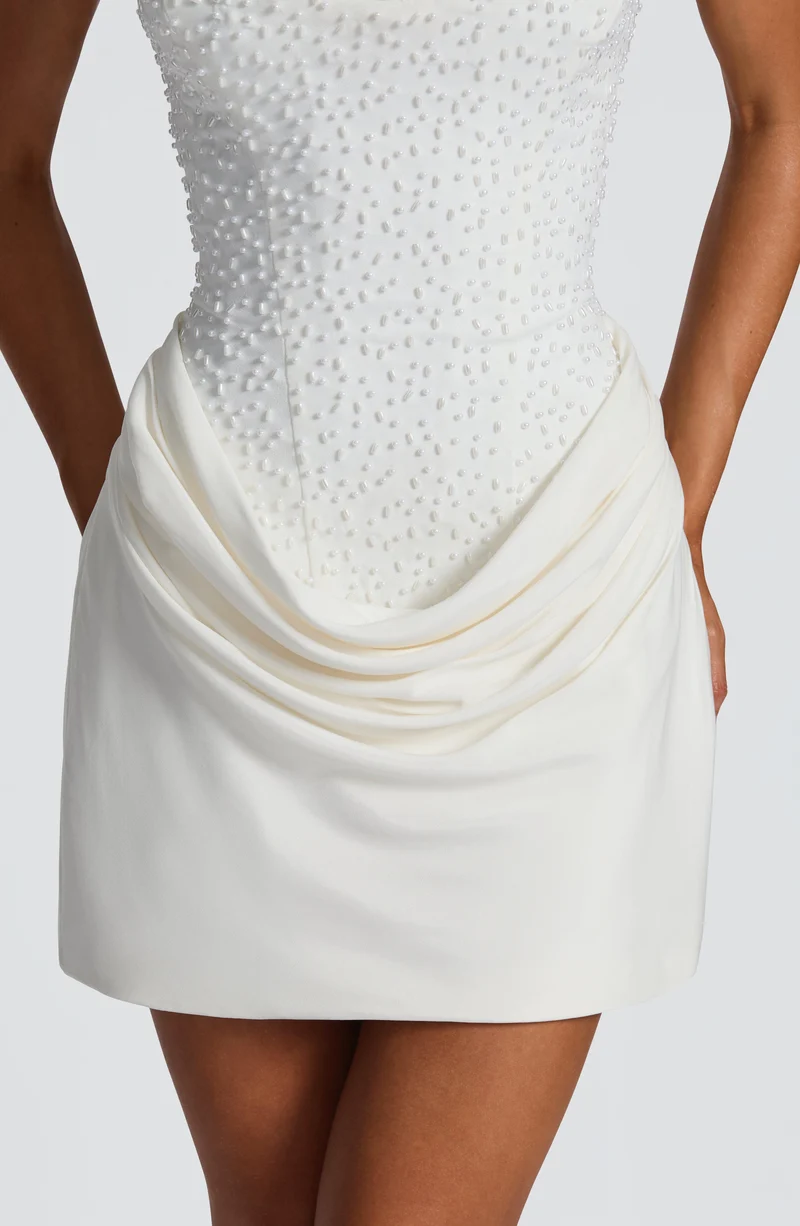 Tindra Minikleid – Elfenbein