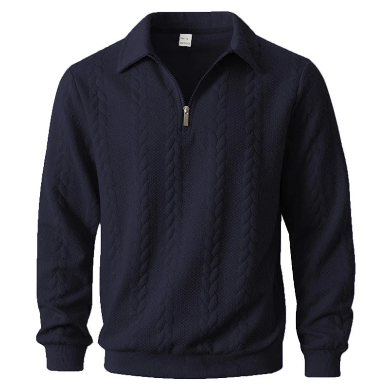 SIMONE™ | ELEGANTES POLOHEMD MIT VIERTELREIẞVERSCHLUSS AUS STRICK