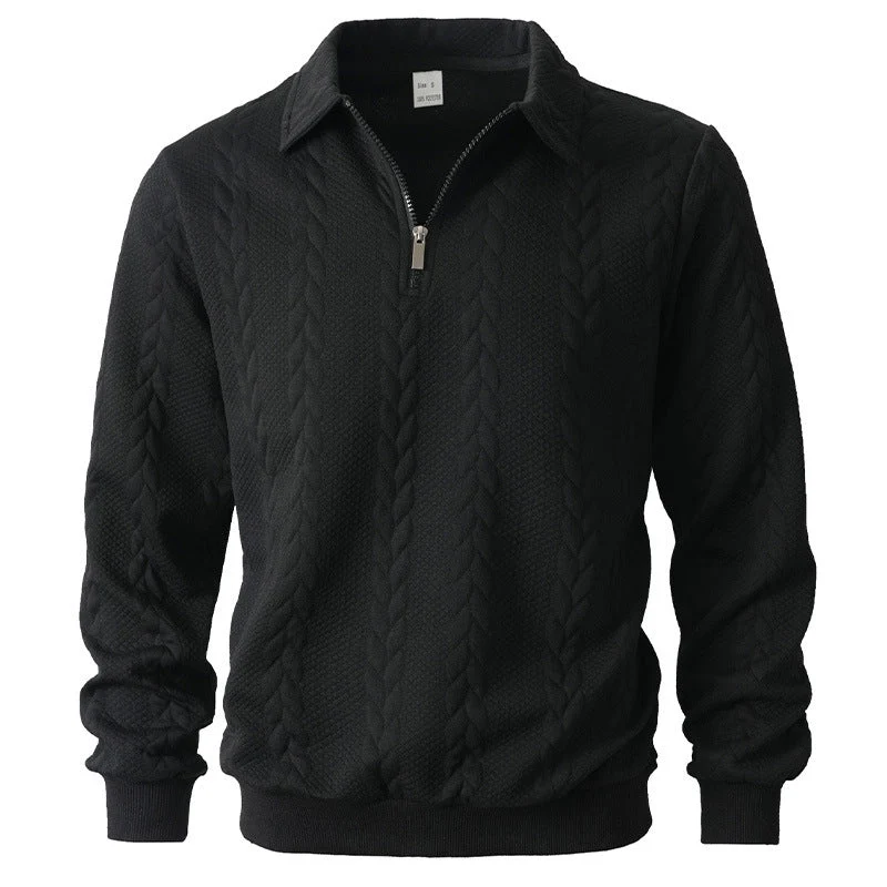 SIMONE™ | ELEGANTES POLOHEMD MIT VIERTELREIẞVERSCHLUSS AUS STRICK