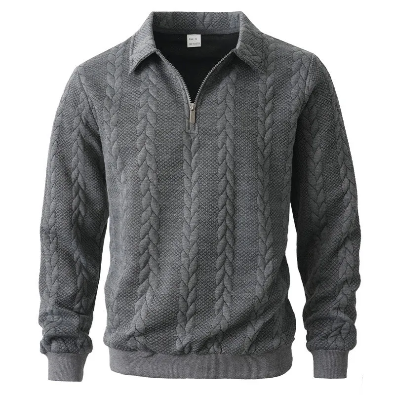 SIMONE™ | ELEGANTES POLOHEMD MIT VIERTELREIẞVERSCHLUSS AUS STRICK