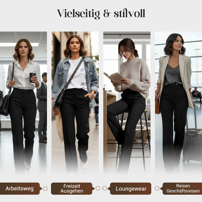 VERAS / DAMEN-ANZUGHOSE MIT HOHER TAILLE