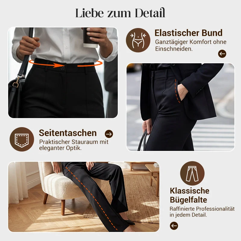 VERAS / DAMEN-ANZUGHOSE MIT HOHER TAILLE