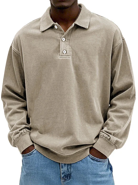 Lennart™ | Lässiges langärmeliges Herren-Polo