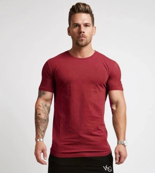 Steffen™ - Einfarbiges T-Shirt mit bequemer Passform