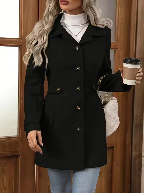 Laura | Eleganter Tweed-Wintermantel Damen chic