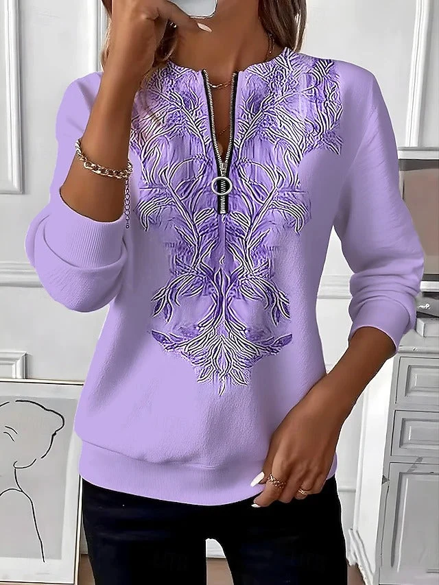 Clara | Cozy Damen-Halbzip-Jumper stylisch & bequem