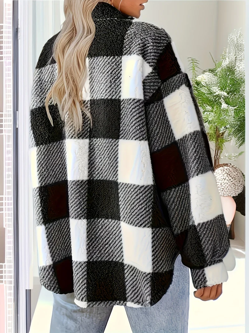 Sophie | Damen-Teddy-Wintermantel warm & lässig