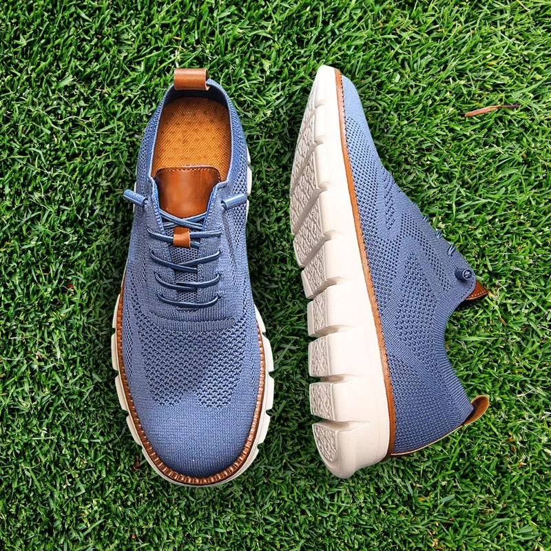 Atmungsaktive Ultracomfort-Schuhe: Blau-Weiß