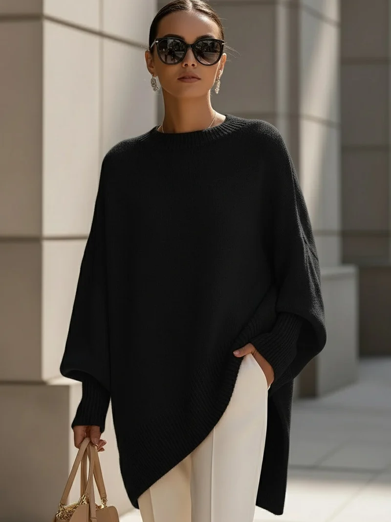 MELODY / LUXURIOSER OVERSIZED-PONCHO
