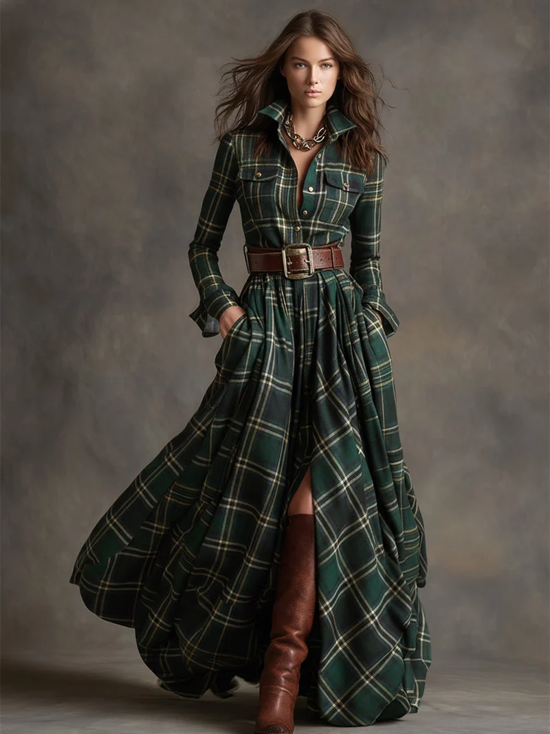 GIULIETTA™ / MAXIKLEID MIT KAROMUSTER
