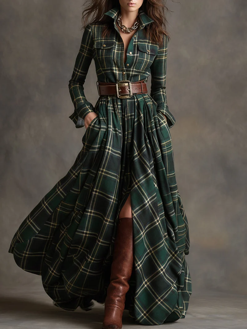 GIULIETTA™ / MAXIKLEID MIT KAROMUSTER
