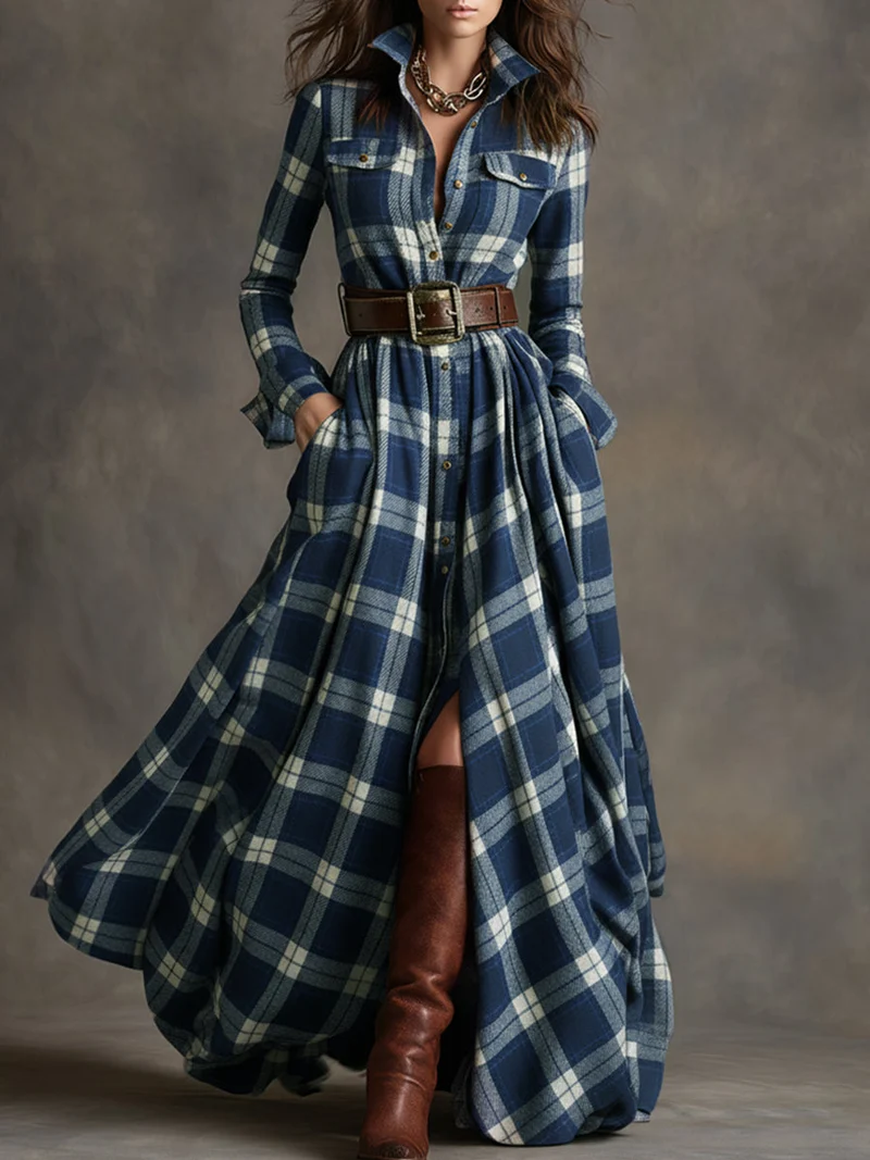 GIULIETTA™ / MAXIKLEID MIT KAROMUSTER