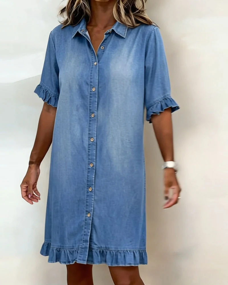 DELFI | BEQUEMES JEANSKLEID