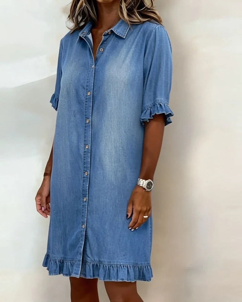 DELFI | BEQUEMES JEANSKLEID