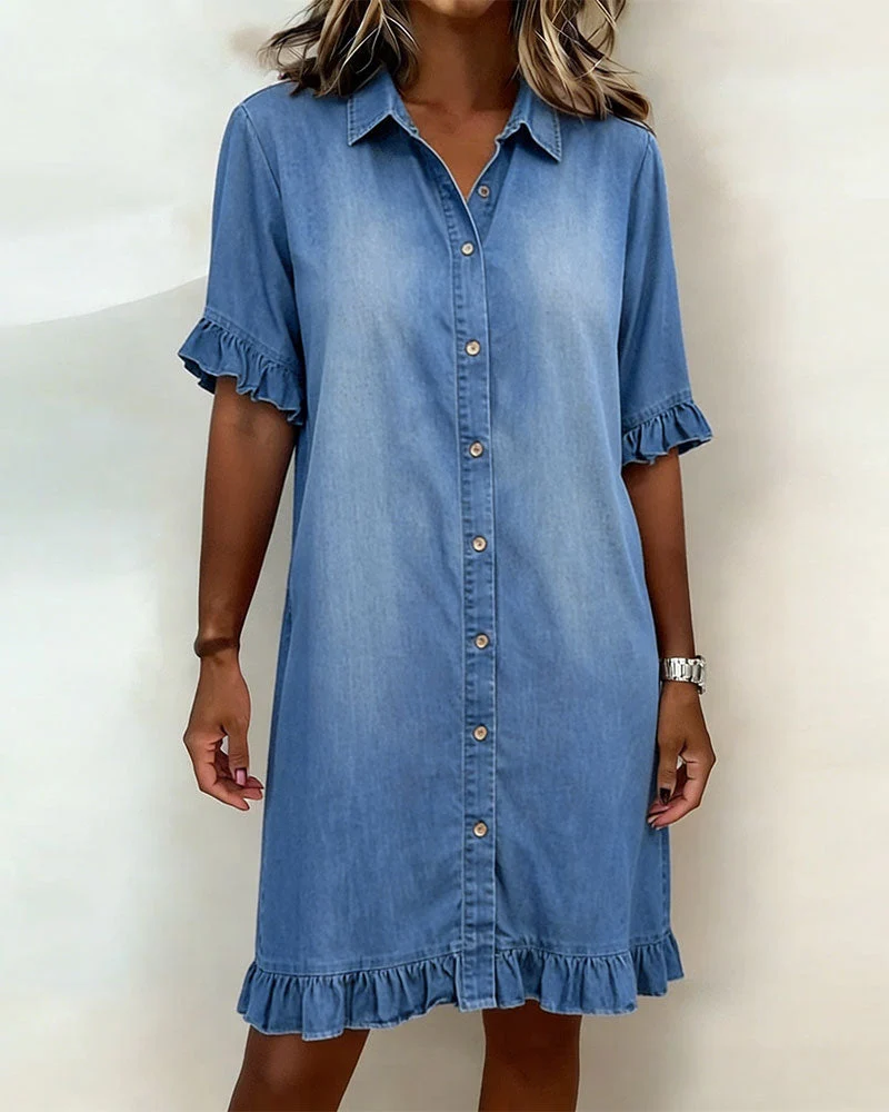 DELFI | BEQUEMES JEANSKLEID