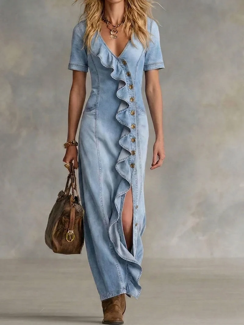 DENISE / DENIM KLEID