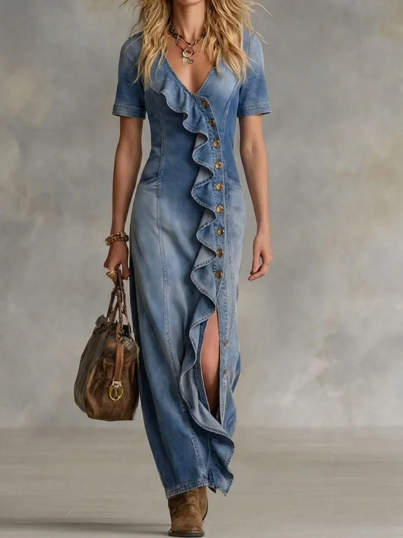 DENISE / DENIM KLEID