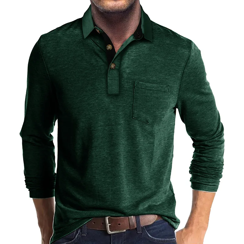 Jörg™ | Herren Langarmshirt in Unifarbe