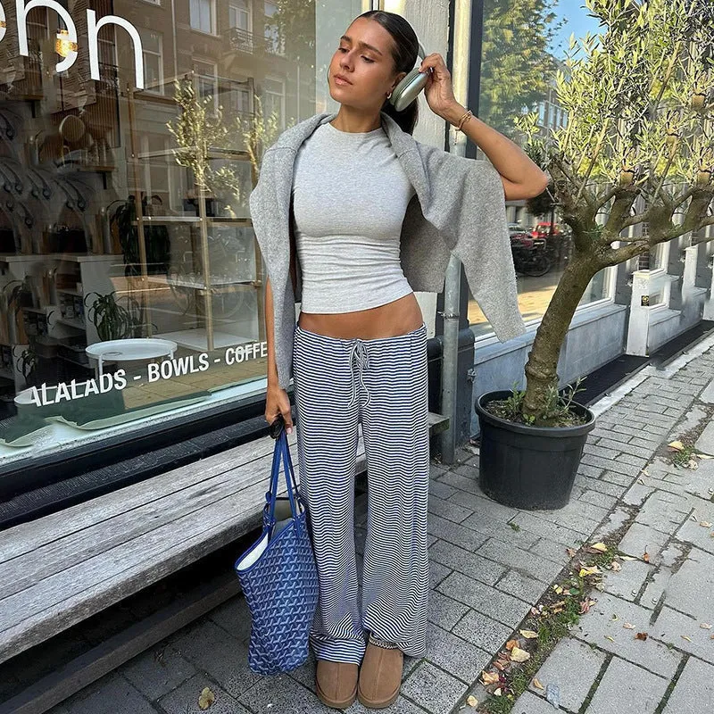 Mila | Klassische Damen-Hose gestreift stilvoll & modern