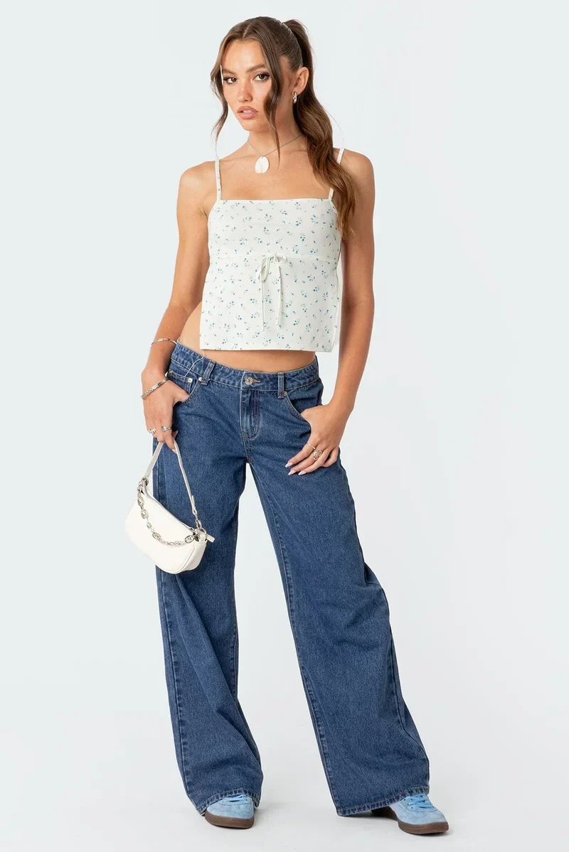 Nina | Damen-Low-Jeans Retro modern & lässig