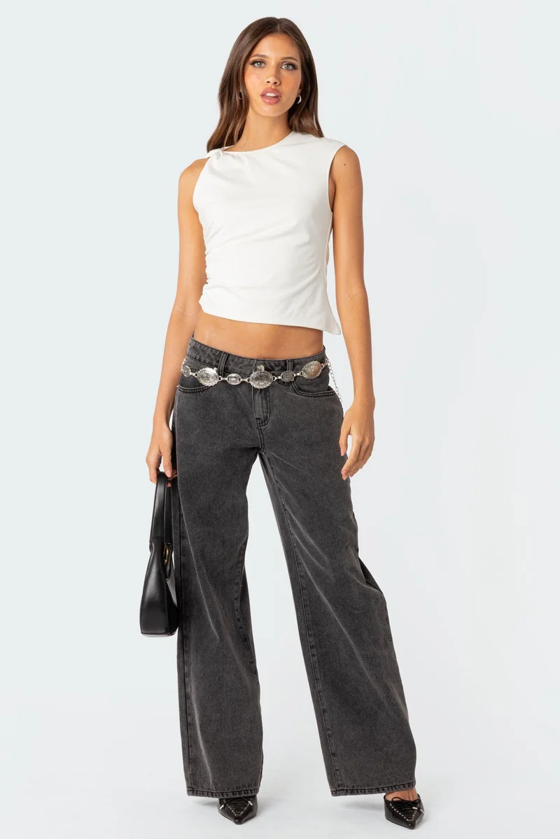 Nina | Damen-Low-Jeans Retro modern & lässig