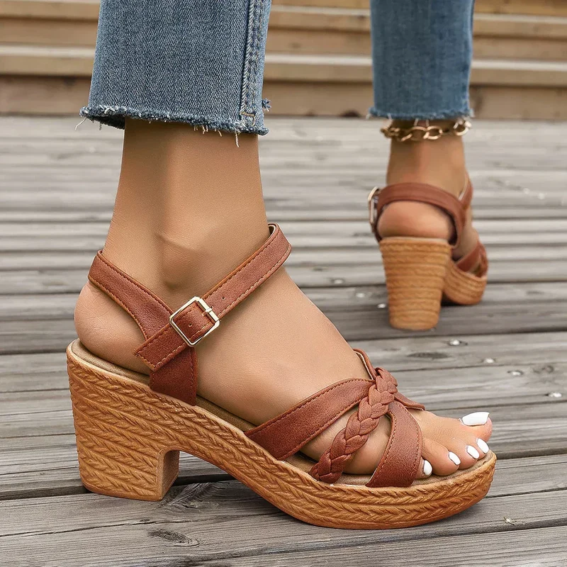 Gianna | Klassische Sandalen mit Mittelhoch